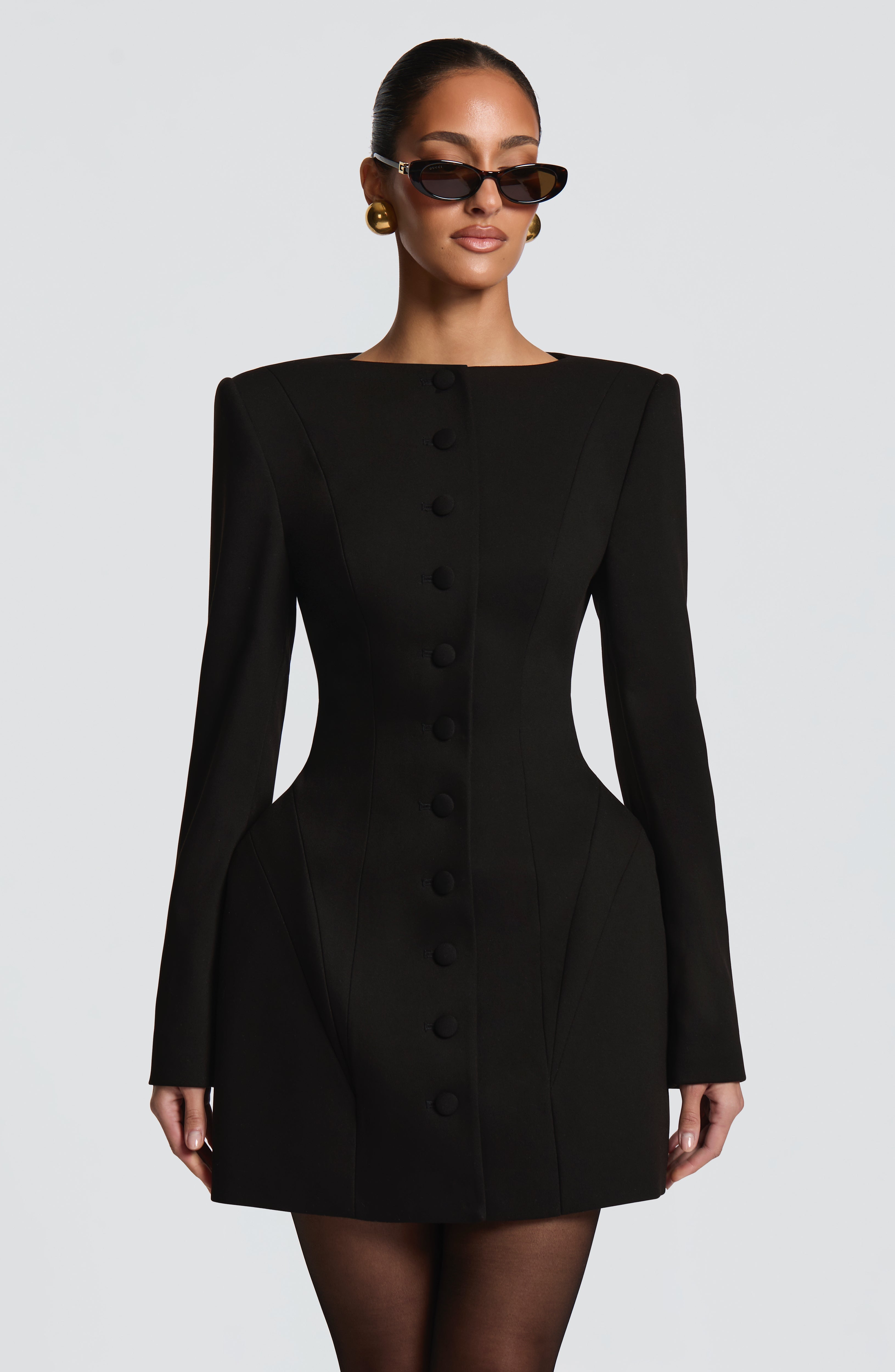 Azzurra Mini Dress - Black