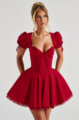 Annie Mini Dress - Red Dress Babyboo Fashion Premium Exclusive Design