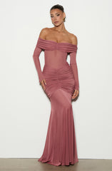 Arlena Maxi Dress - Rose Brown Dress XS Babyboo Fashion Premium Exclusive Design