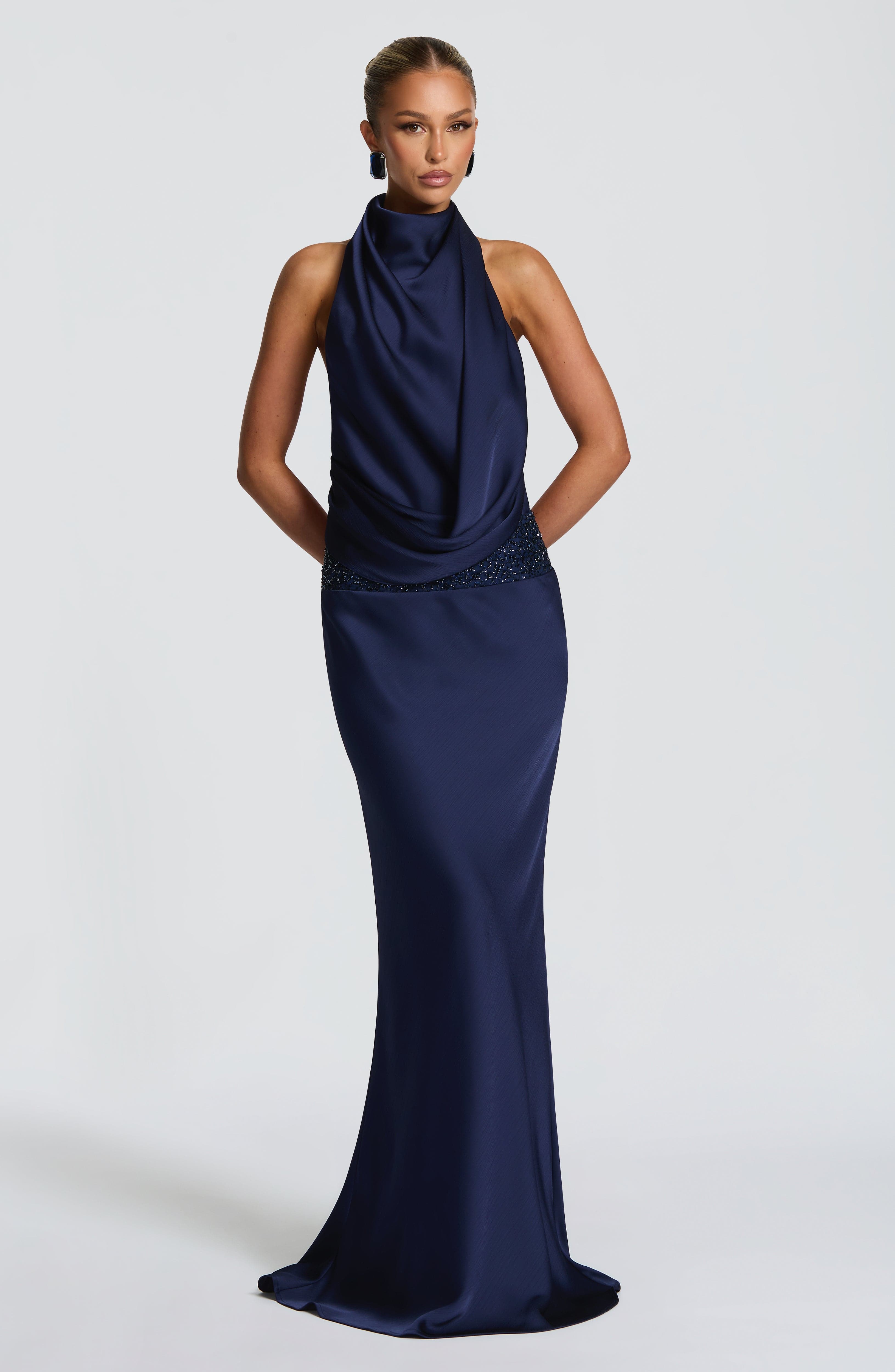 Armelle Maxi Dress - Navy Dress Babyboo Fashion Premium Exclusive Design
