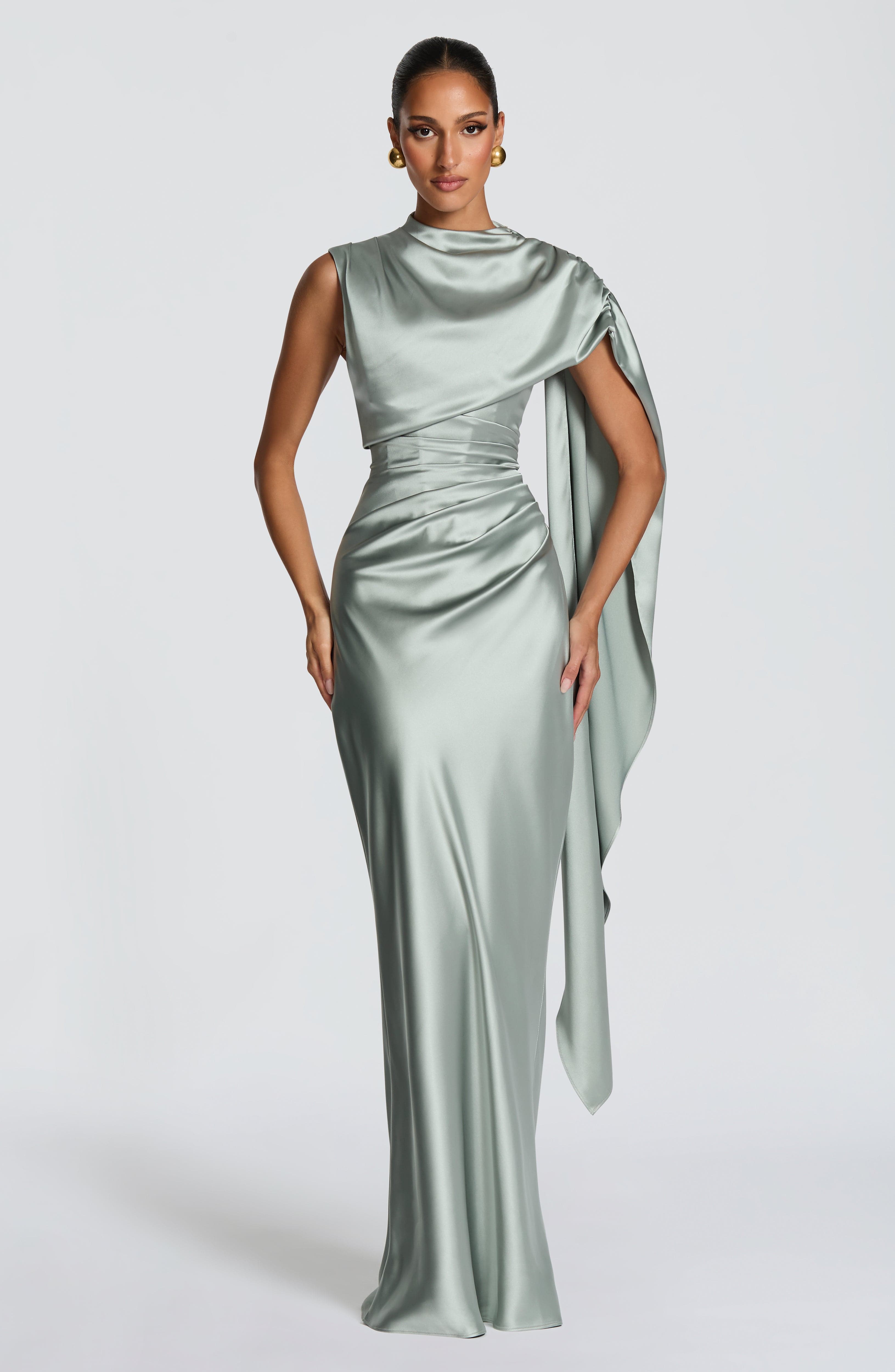 Avendra Maxi Dress - Sage Dress XS Babyboo Fashion Premium Exclusive Design
