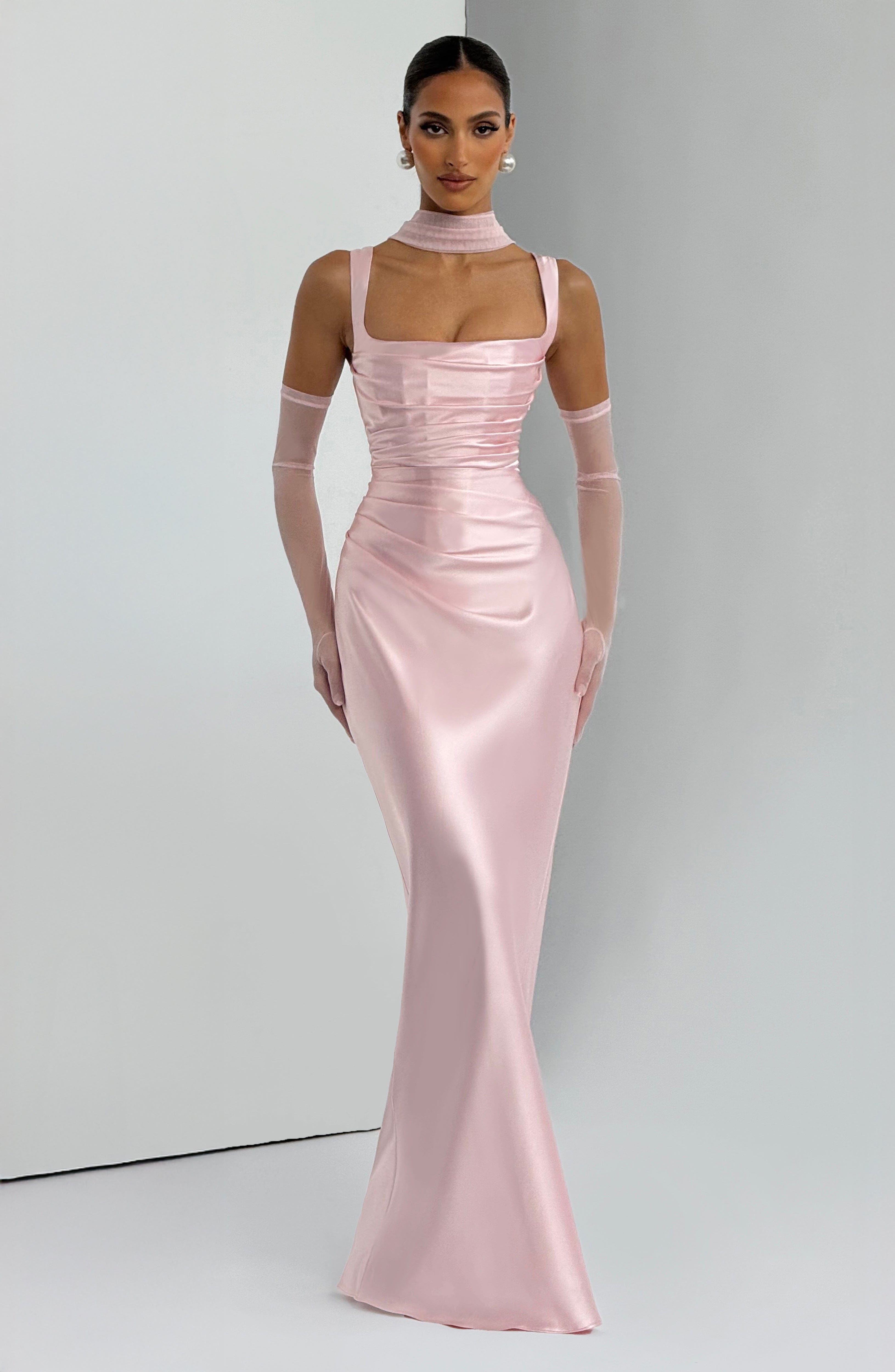 Calanthe Maxi Dress - Blush Dress Babyboo Fashion Premium Exclusive Design