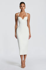 Cassia Midi Dress - Ivory Dress XS Babyboo Fashion Premium Exclusive Design
