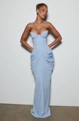 Chiara Maxi Dress - Glacier Blue Dress XS Babyboo Fashion Premium Exclusive Design