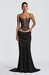 Claudette Maxi Skirt - Black Skirt XS Babyboo Fashion Premium Exclusive Design