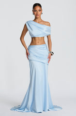 Claudette Maxi Skirt - Glacier Blue Skirt Babyboo Fashion Premium Exclusive Design