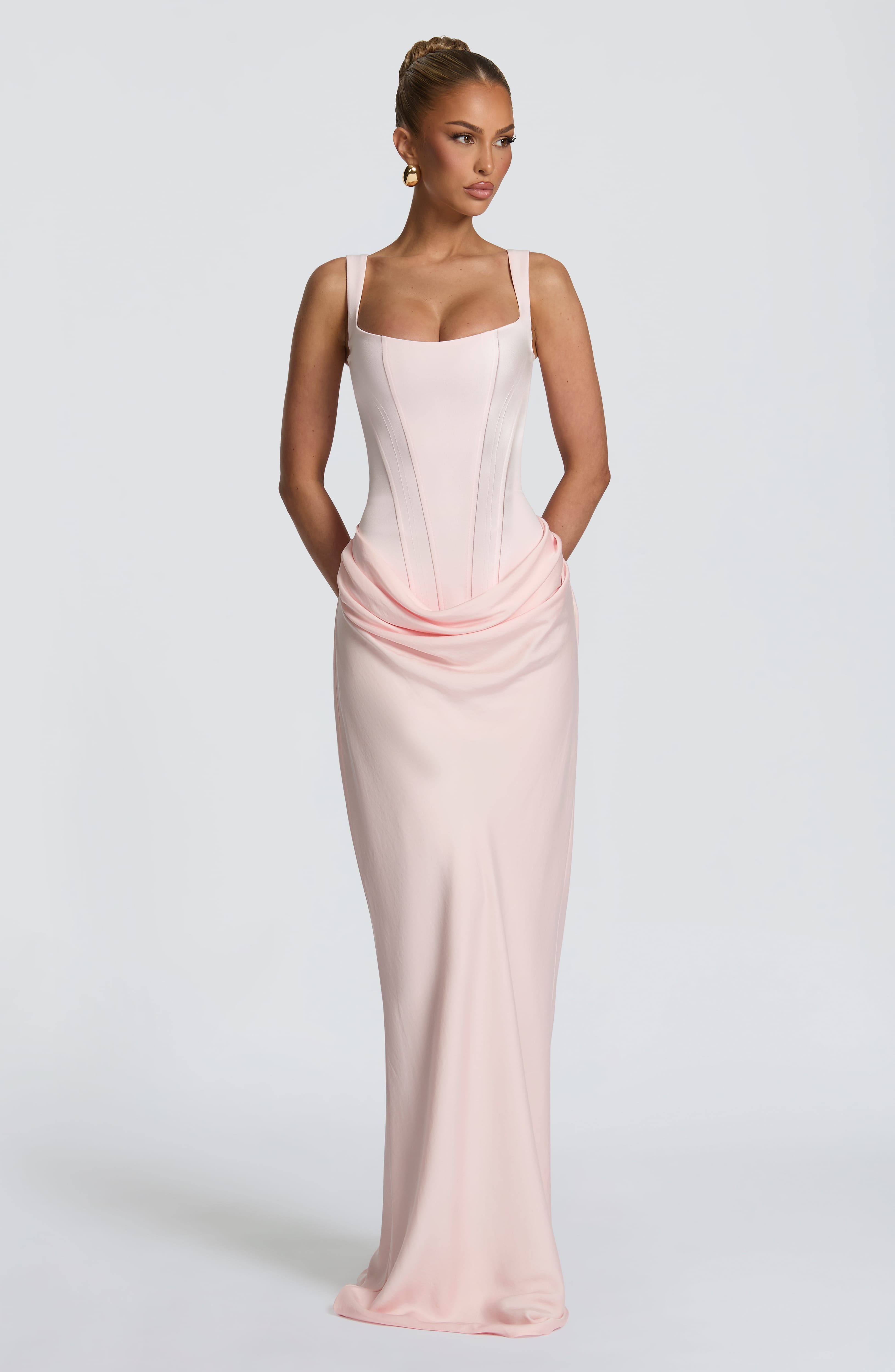 Cornelia Maxi Dress - Blush Dress XS Babyboo Fashion Premium Exclusive Design