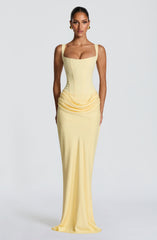 Cornelia Maxi Dress - Lemon Dress XS Babyboo Fashion Premium Exclusive Design