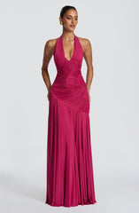 Cova Maxi Dress - Raspberry Dress XS Babyboo Fashion Premium Exclusive Design