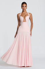 Cyrene Maxi Dress - Blush Dress XS Babyboo Fashion Premium Exclusive Design