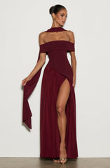 Delilah Maxi Dress - Cherry Lacquer Dress XS Babyboo Fashion Premium Exclusive Design