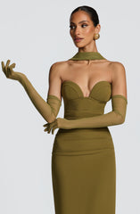 Eli Gloves - Deep Olive Accessories Babyboo Fashion Premium Exclusive Design