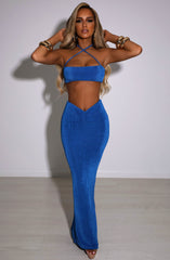 Elita Maxi Skirt - Electric Blue XS Babyboo Fashion Premium Exclusive Design