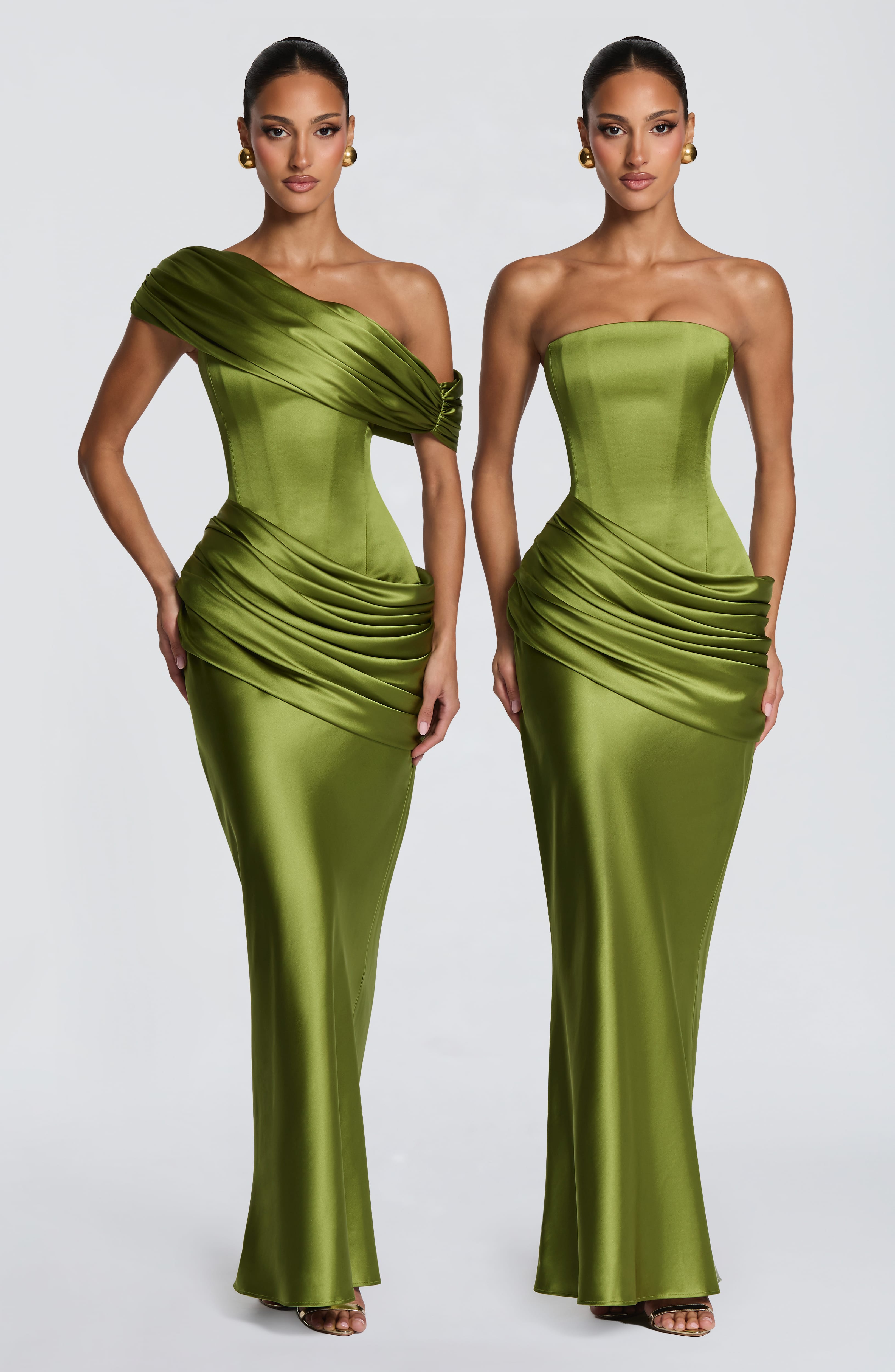Ella Maxi Dress - Olive Dress XS Babyboo Fashion Premium Exclusive Design