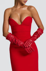 Frankie Gloves - Red Accessories Babyboo Fashion Premium Exclusive Design