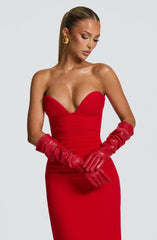 Frankie Gloves - Red Accessories Babyboo Fashion Premium Exclusive Design