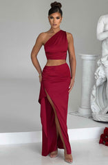 Halsey Maxi Skirt - Wine Skirt XS Babyboo Fashion Premium Exclusive Design