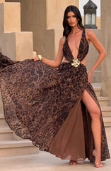 Indianna Maxi Dress - Leopard Print Dress Babyboo Fashion Premium Exclusive Design