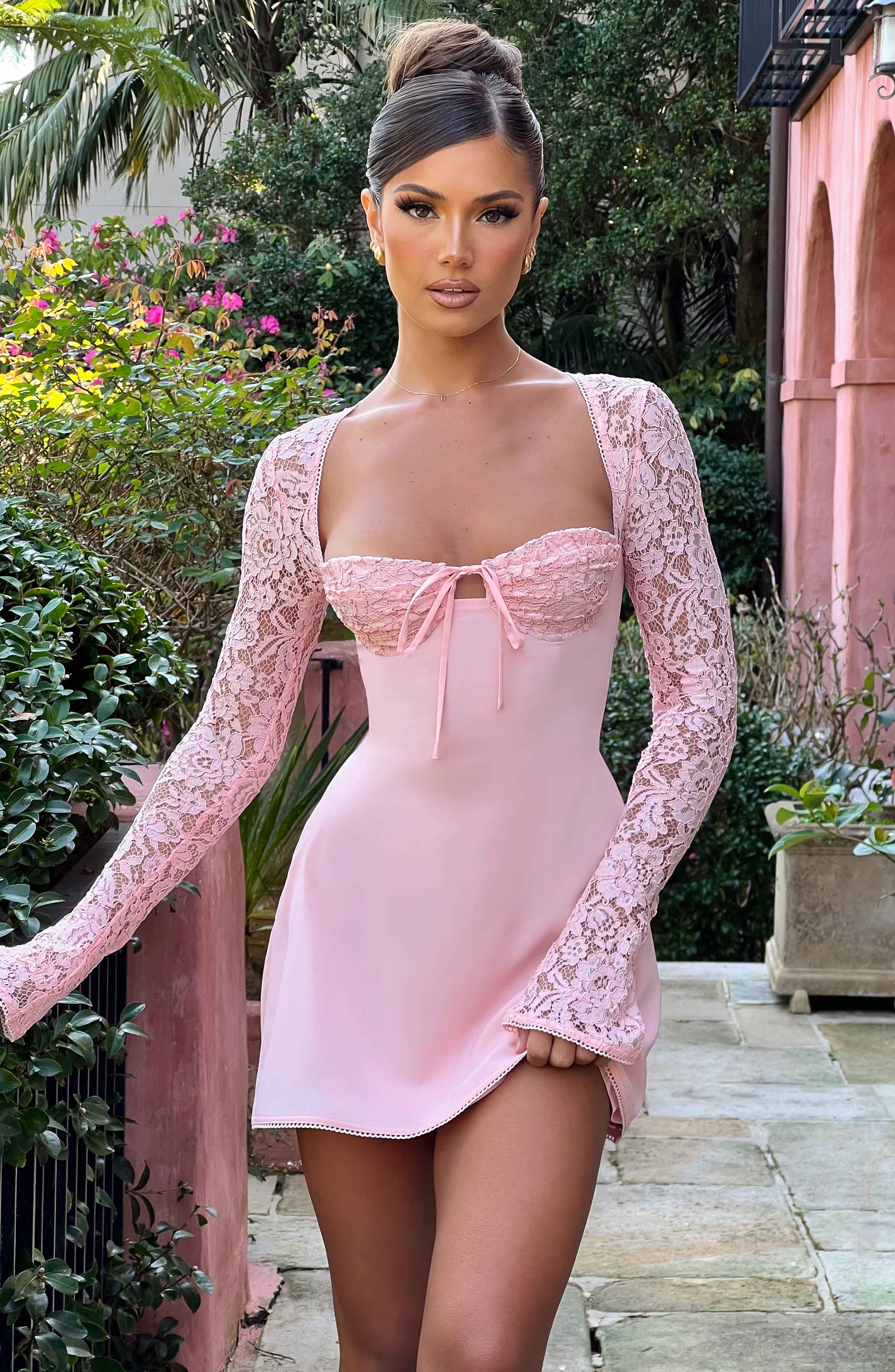 Jacinta Mini Dress - Blush Dress Babyboo Fashion Premium Exclusive Design