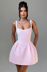 Janiyah Mini Dress - Blush Dress Babyboo Fashion Premium Exclusive Design