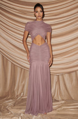 Jaya Maxi Dress - Dusty Rose Dress XS Babyboo Fashion Premium Exclusive Design