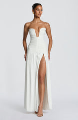 Junia Maxi Dress - White Dress Babyboo Fashion Premium Exclusive Design
