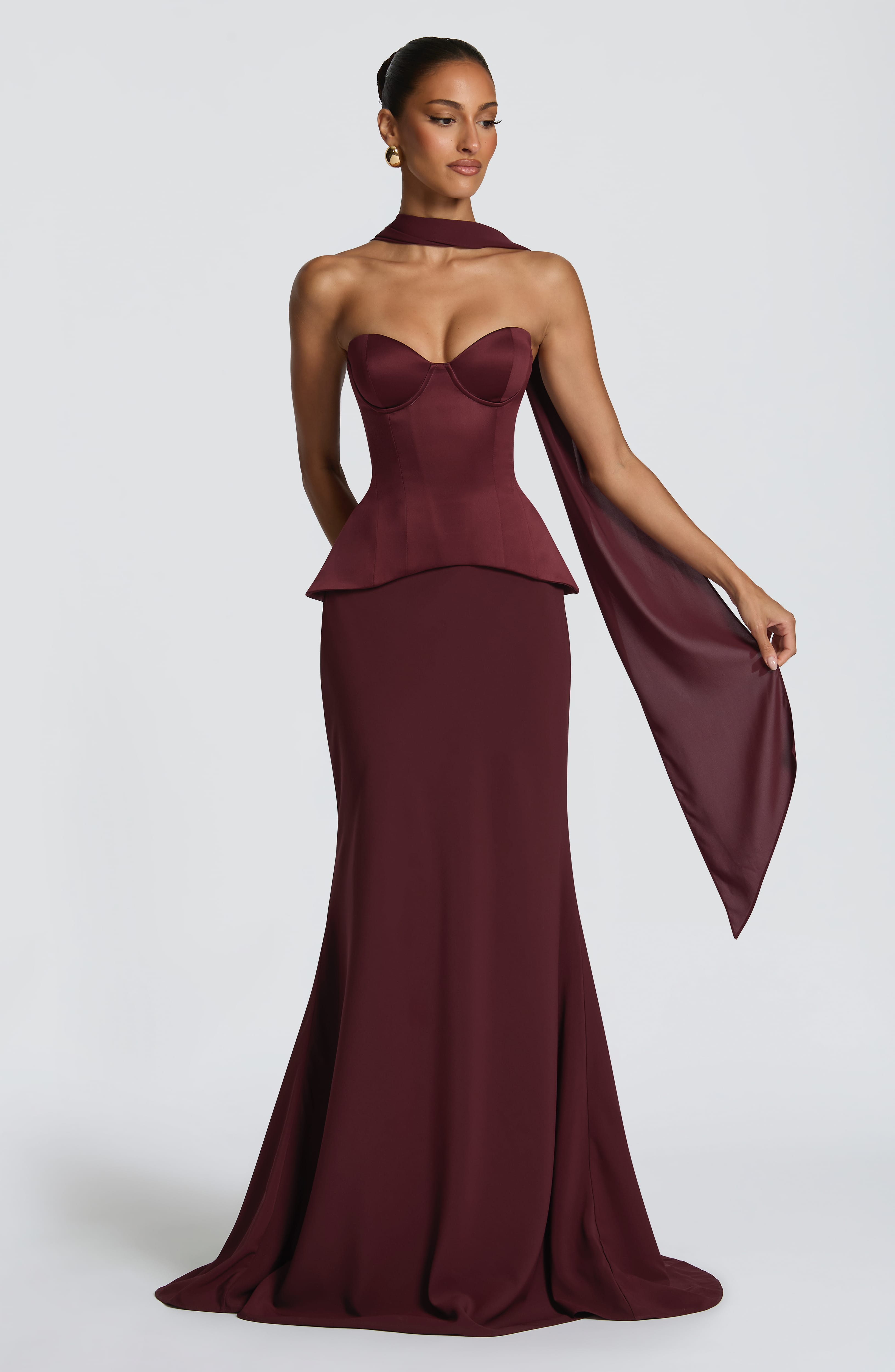 Kaia Maxi Skirt - Cherry Lacquer Skirt XS Babyboo Fashion Premium Exclusive Design