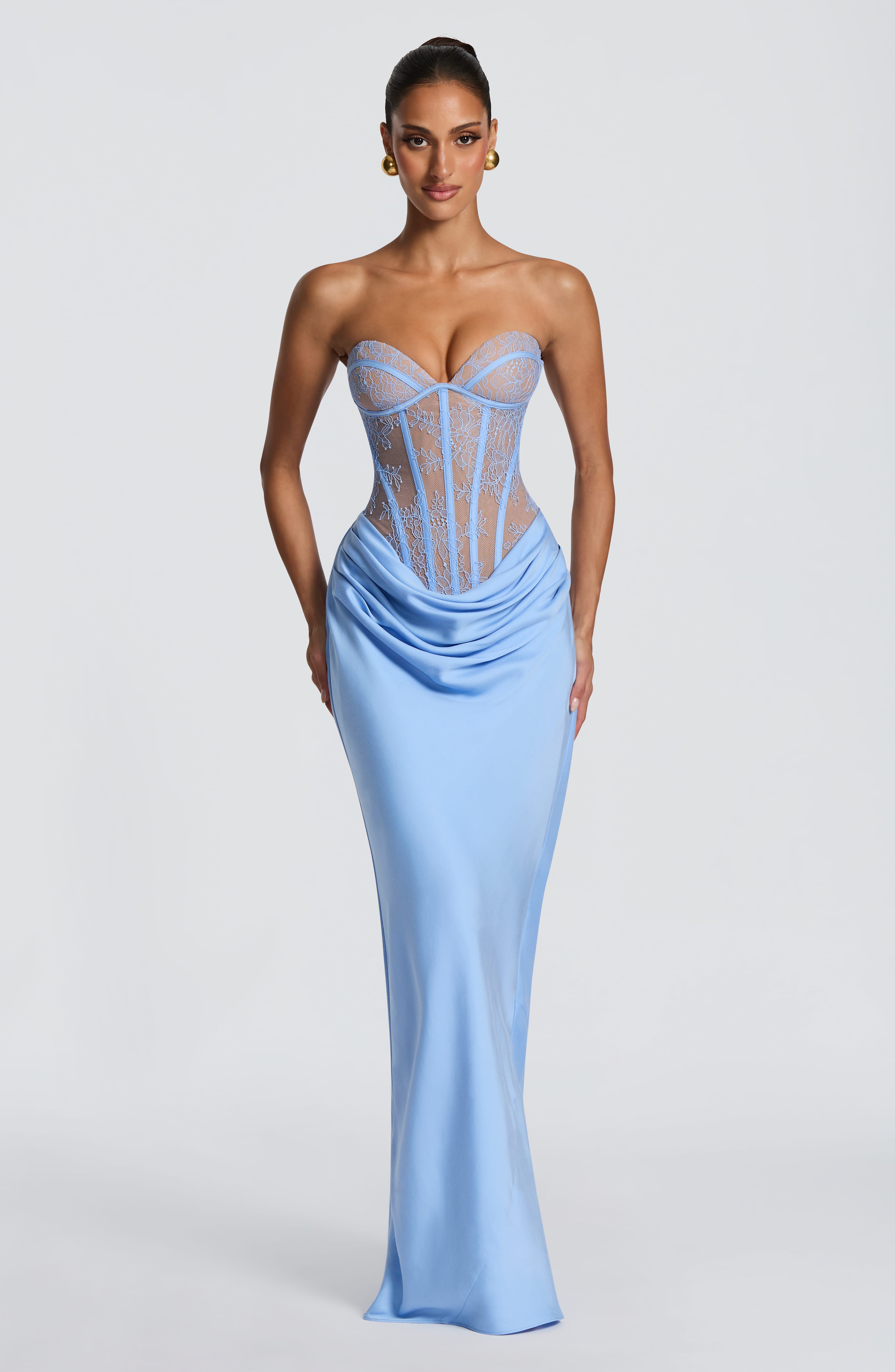 Kathleen Maxi Dress - Powder Blue Dress XS Babyboo Fashion Premium Exclusive Design