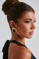 Kennedy Earrings - Black/Gold Accessories ONE SIZE Babyboo Fashion Premium Exclusive Design