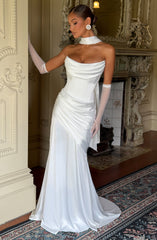 Kensington Maxi Dress - Ivory Dress Babyboo Fashion Premium Exclusive Design