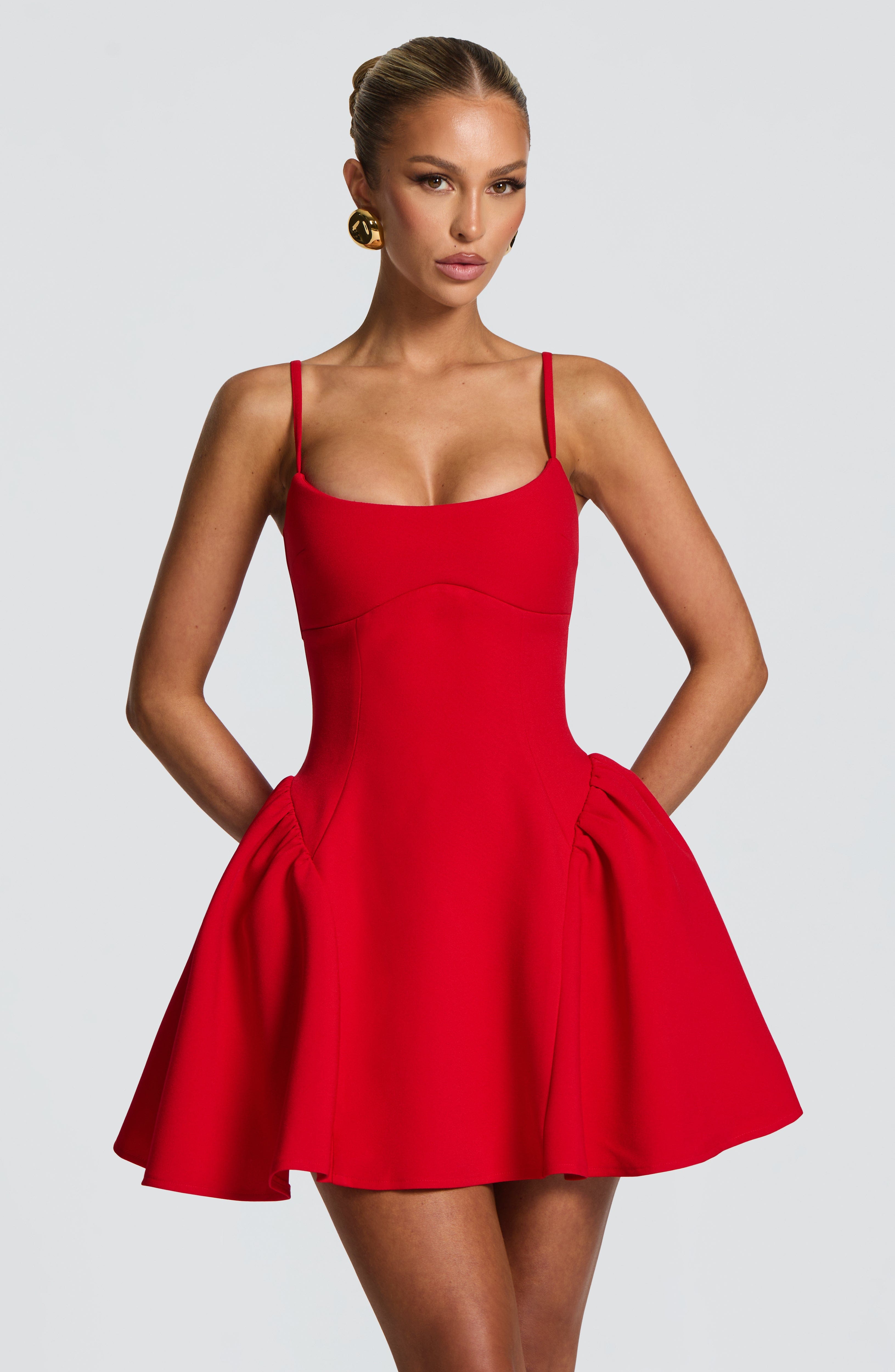 Kiah Mini Dress - Red Dress Babyboo Fashion Premium Exclusive Design