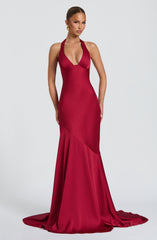 Kirsten Gown - Berry Dress Babyboo Fashion Premium Exclusive Design