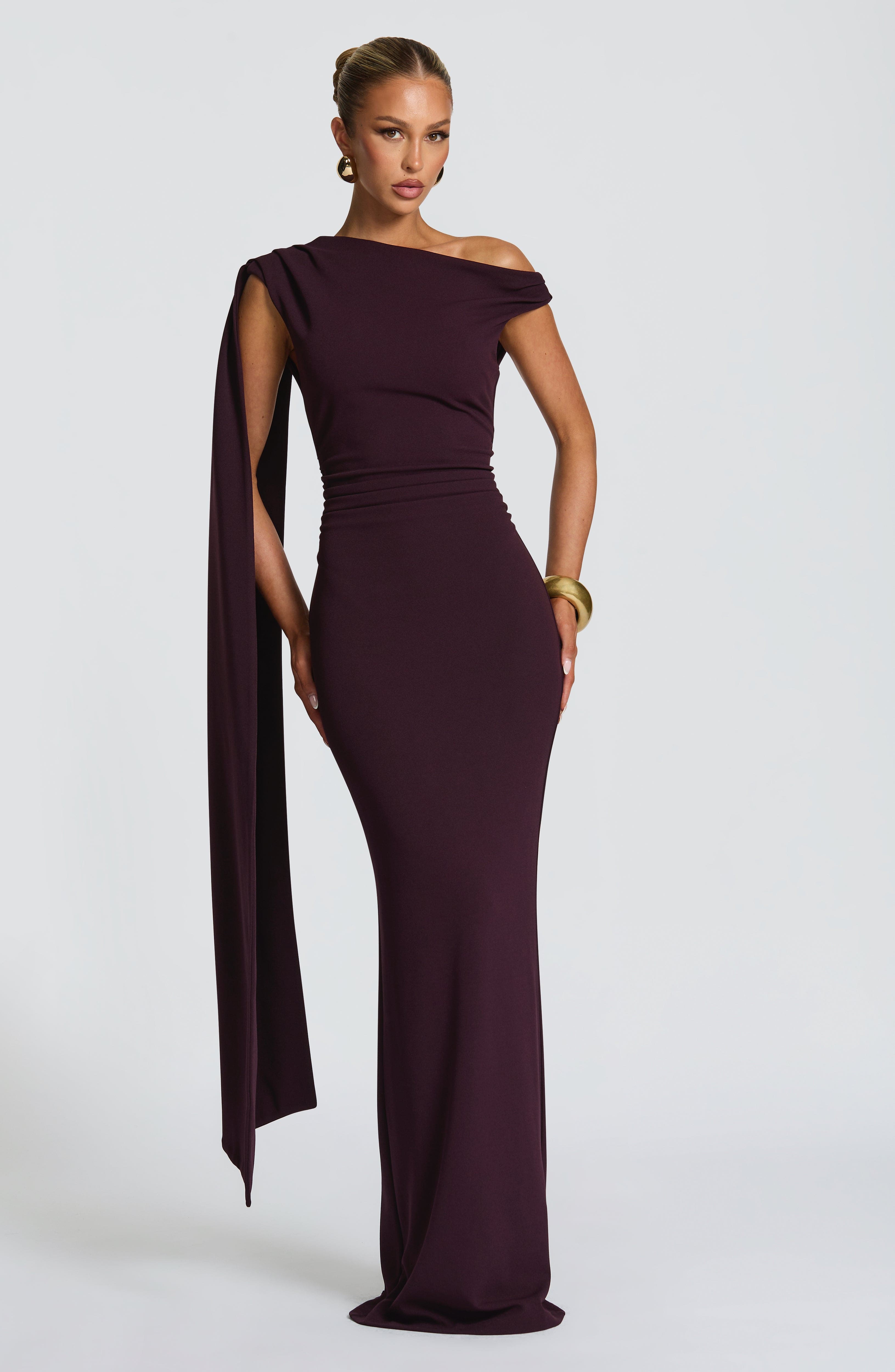 Kylie Midi Dress - Plum Dress Babyboo Fashion Premium Exclusive Design