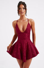Leila Playsuit - Red Playsuit XS Babyboo Fashion Premium Exclusive Design