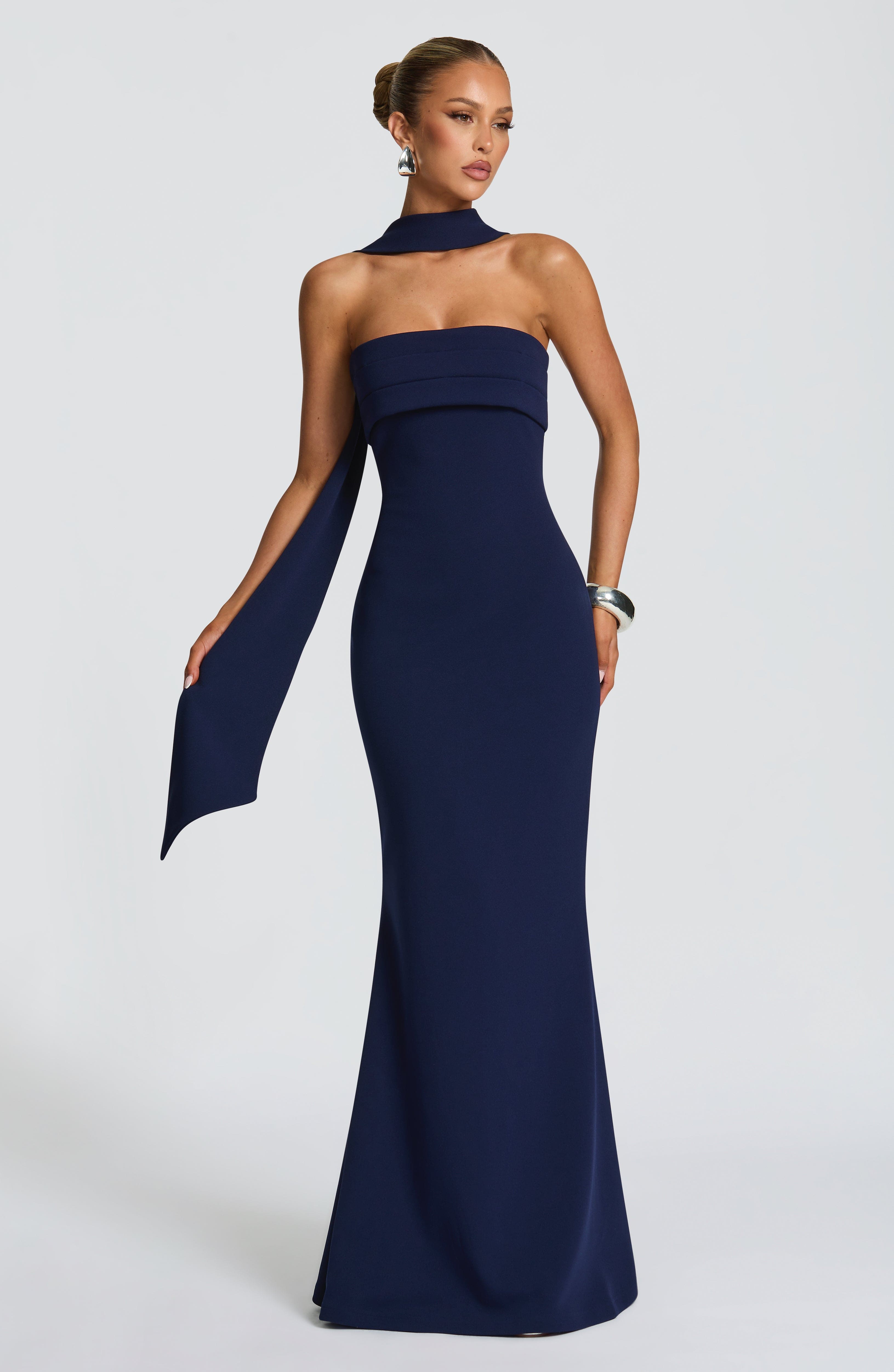 Leura Maxi Dress - Navy Dress Babyboo Fashion Premium Exclusive Design