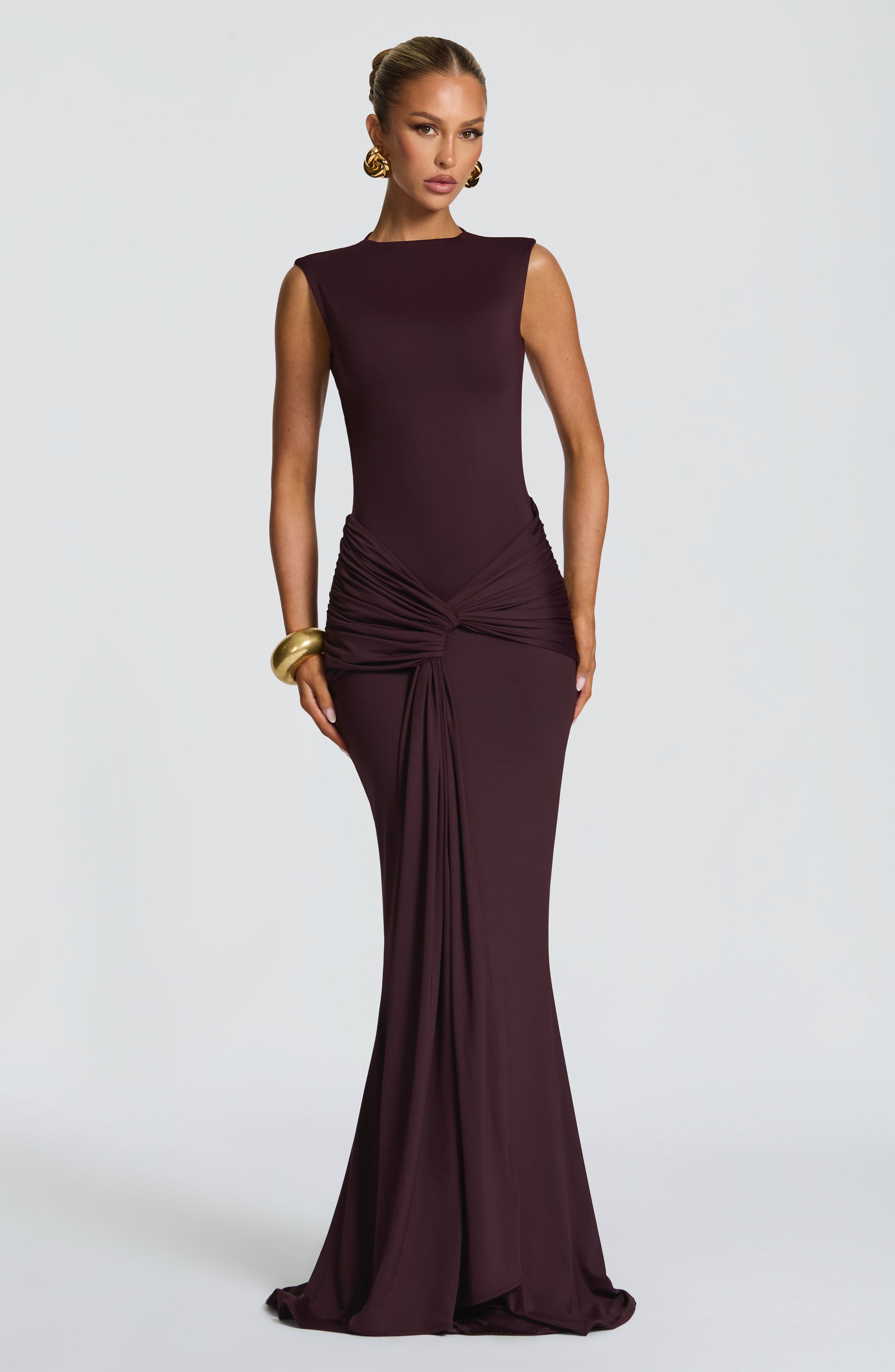 Lorenza Maxi Dress - Plum Dress Babyboo Fashion Premium Exclusive Design