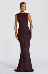 Lorenza Maxi Dress - Plum Dress Babyboo Fashion Premium Exclusive Design
