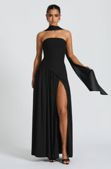 Maliyah Maxi Dress - Black Dress Babyboo Fashion Premium Exclusive Design