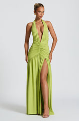Melania Maxi Dress - Olive Dress Babyboo Fashion Premium Exclusive Design