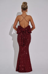 Meridith Maxi Dress - Wine Dress Babyboo Fashion Premium Exclusive Design