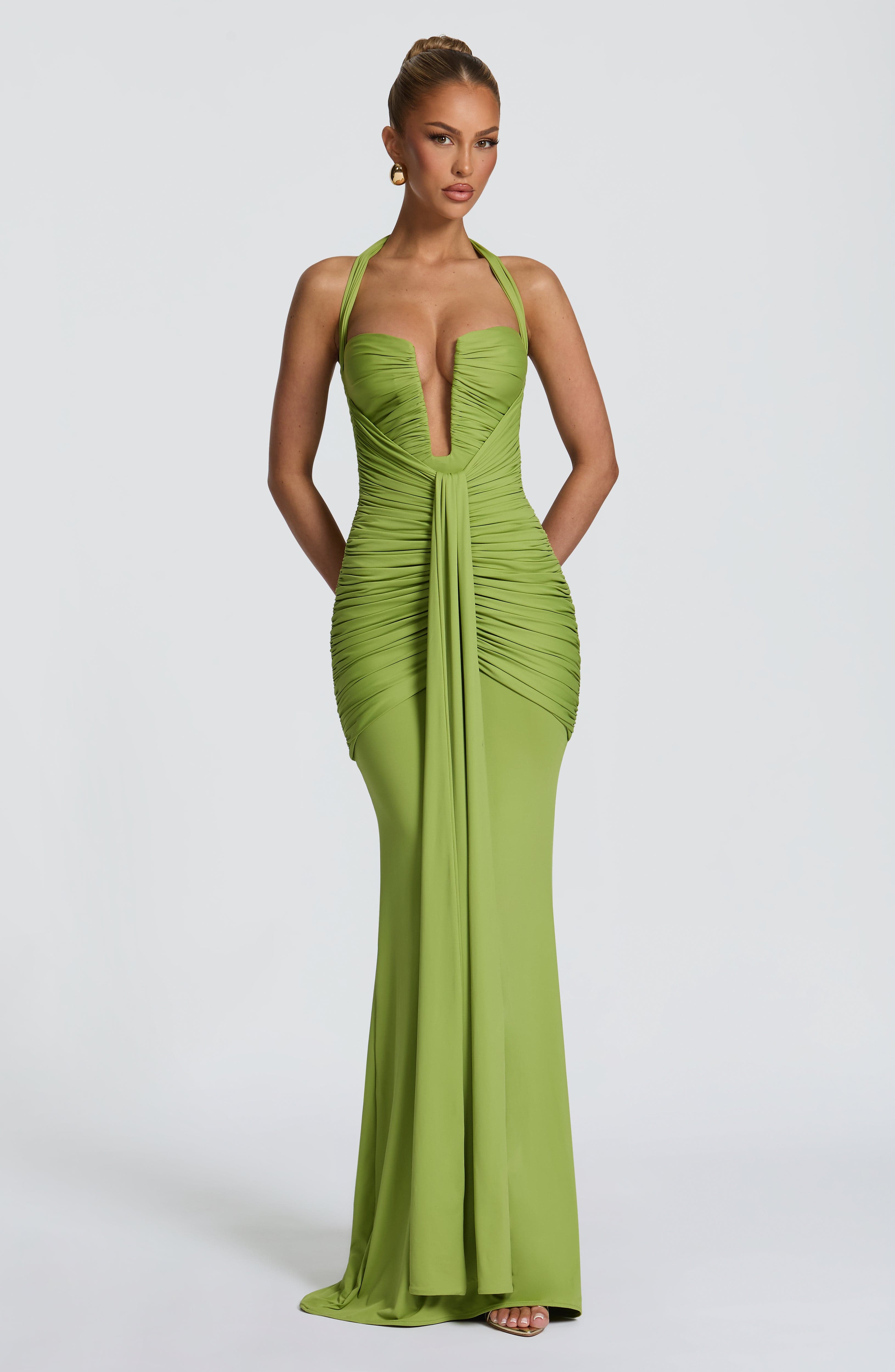 Morrigan Maxi Dress - Olive Dress XS Babyboo Fashion Premium Exclusive Design
