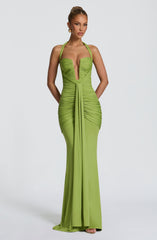 Morrigan Maxi Dress - Olive Dress XS Babyboo Fashion Premium Exclusive Design