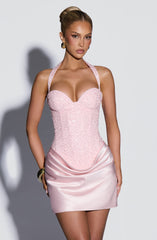Nour Mini Dress - Blush Dress XS Babyboo Fashion Premium Exclusive Design