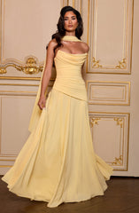 Patricia Maxi Dress - Lemon Dress XS Babyboo Fashion Premium Exclusive Design