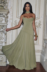 Patricia Maxi Dress - Sage Dress Babyboo Fashion Premium Exclusive Design