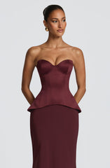 Ravenna Corset - Cherry Lacquer Tops XS Babyboo Fashion Premium Exclusive Design