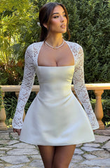 Sadie Mini Dress - Ivory Dress Babyboo Fashion Premium Exclusive Design
