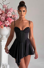 Saffron Playsuit - Black Playsuit Babyboo Fashion Premium Exclusive Design