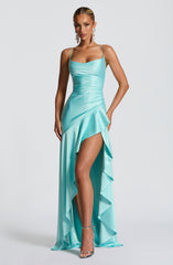 Samira Maxi Dress - Aqua