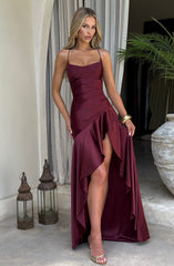 Samira Maxi Dress - Cherry Lacquer Dress Babyboo Fashion Premium Exclusive Design